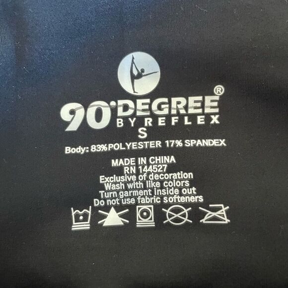 90 Degree by Reflex Leggings Black & Gray- Lot of 3 pairs NWOT Size Small - Picture 3 of 5